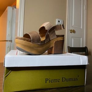 Pierre Dumas Strap Sandals W/ Heel